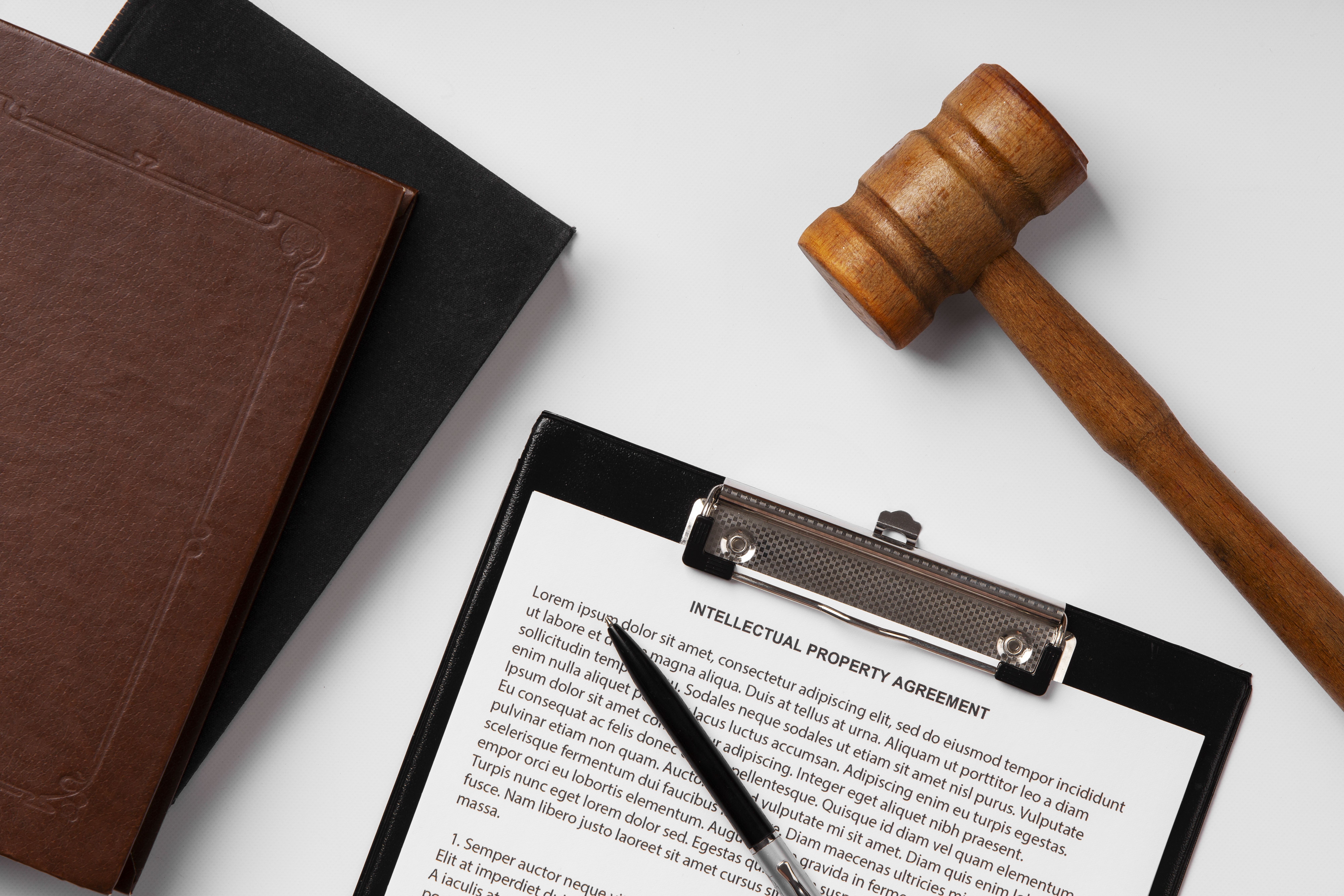 Legal Documents and Gavel